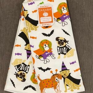 Casaba Halloween DOG kitchen towel set 🎃🐾